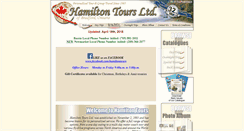 Desktop Screenshot of hamiltontoursltd.com