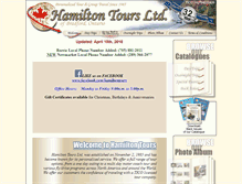 Tablet Screenshot of hamiltontoursltd.com